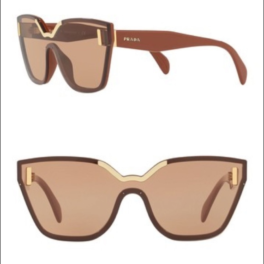 NWT Prada 48mm Irregular Catwalk Sunglasses